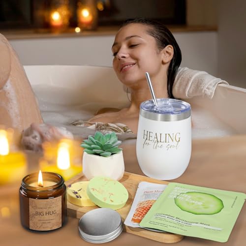 Thinking of You Care Package for Women - Get Well Soon GBasket for Sick Friend After Surgery Gifts Feel Better Gifts for Women, Sympathy Gift Baskets Sending Hugs, Self-Care Spa Gifts - style: Style 1