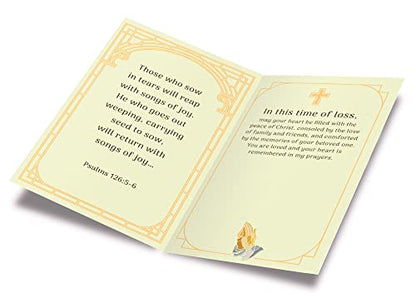 Assorted Religious Sympathy Cards 12 Pack, Prime Greetings, Made in America, Eco-Friendly, Thick Card Stock with Premium Envelope 5in x 7.75in, Packaged in Protective Mailer