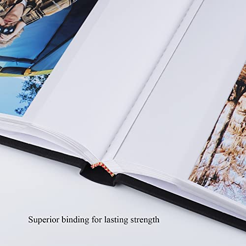 1DOT2 Small Photo Album 4x6, Hold 60 Photos with Memo, Black - color: Black, size: 4x6