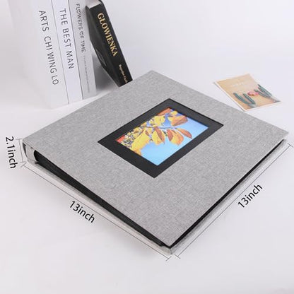Linen Hardcover Photo Album 4x6 600 Photos,Fabric Large Photo Book,Beige - color: Beige, size: 600Photos