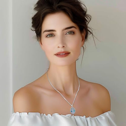 Sterling Silver Tree of Life Necklace for Women Oval Family Tree Necklace Abalone Shell Moonstone Pendant Mother Day Necklace for Mom Tree of Life Jewelry - style: Tree of Life