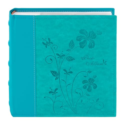 Photo Album Hold 200 4x6 Photos with Memo Writing Space (Dark&Light Blue) - color: Dark Blue & Light Blue
