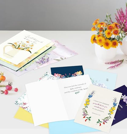 Nihuecne 24 Pack Floral Religious Thinking of You Cards with Envelopes