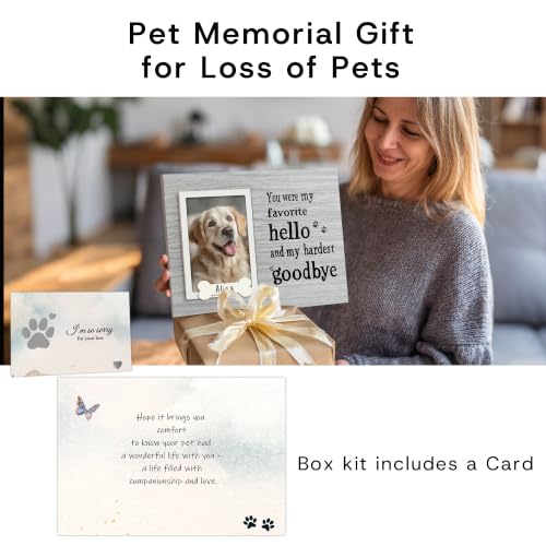 Dog Memorial Gifts for Loss of Dog,Cat,Pets Loss Memorial Frame