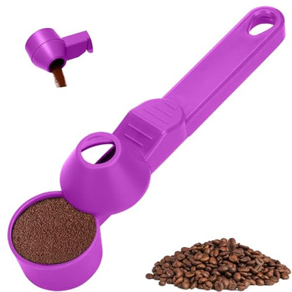 Palksky Coffee Scoop & Funnel for Reusable K Cup Refillable Coffee Pods,2 Tablespoon Coffee Measuring coffee Scooper,1PCS(Purple) - color: Purple