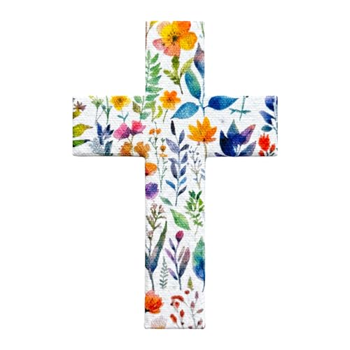 50 Plantable Floral Cross Wildflower Seed Paper Favors | Floral cross-shaped seed paper for funeral favors, memorial gifts, sympathy gifts, and remembrance of a loved one - color: Floral Cross, style: Cross