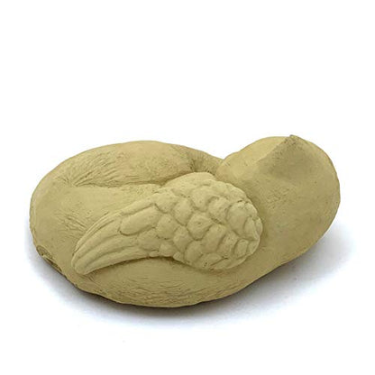 Sleeping Cat with Wings: Durable Solid Stone Pet Memorial Statue. Unique Home Décor, Garden Accent. Sealed for Outdoors. Handcrafted USA. (Old Stone/tanish)