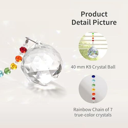 Hgelda Mom Sympathy Gifts for Loss Crystal Suncatcher Ornaments - color: Mom