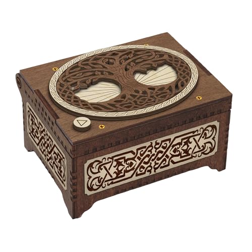 Celtic Tree of Life Custom MP3 Music Box, Plays Any Song, Custom Photo Print and Text Inside