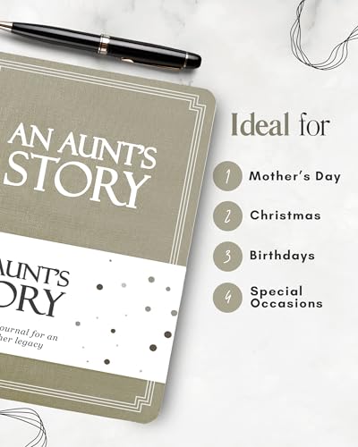 Aunt's Life Story Journal (Hardcover): A Meaningful Keepsake for Aunt to Share Her Journey and Memories, Book Includes 250+ Prompt Questions, Sentimental Gifts Idea, Mother's Day, Birthday & Christmas - style: Aunt's Life Story Journal