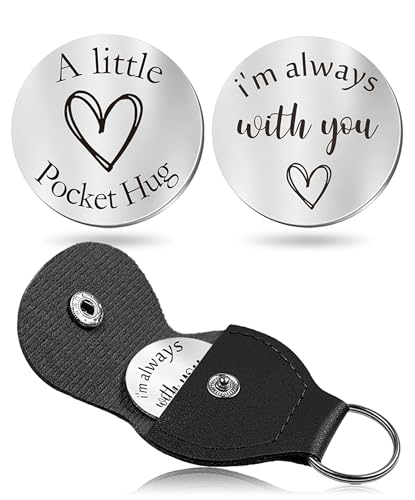 CINDYHE Pocket Hug Token keychain for Men Women Him Her(Always with you) - color: I'm Always With You