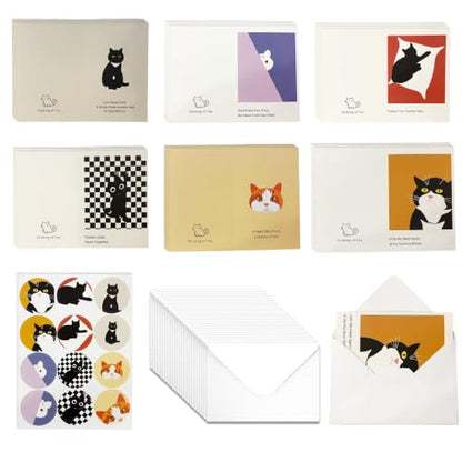 Pet Sympathy Cards, Cats Loss Sympathy Card Bulk with Envelopes - color: Cat