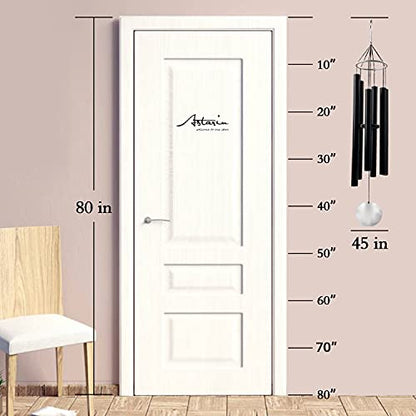 ASTARIN Large Wind Chimes Outdoor Deep Tone,Black - size: 45“ Black
