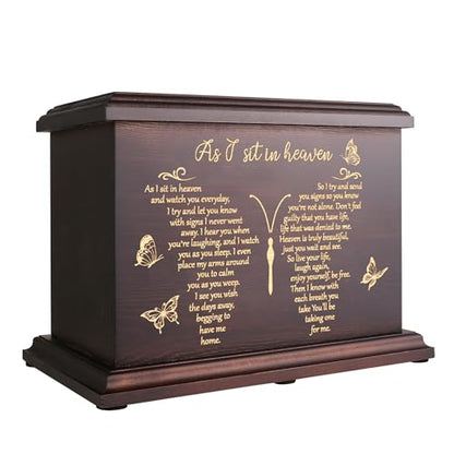 DGDCDV Cremation Urns for Human Ashes Adult Up to 270 LBS