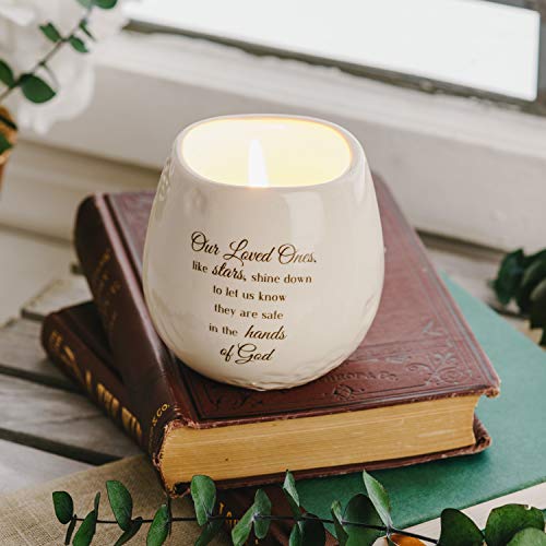 Pavilion Gift Company - Light Your Way Memorial 19175 in Memory Loved Ones Shine Ceramic Soy Wax Candle - style: In Memory, Safe with God