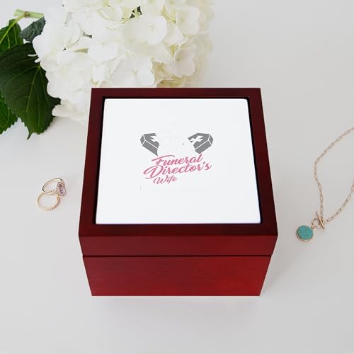 CafePress Funny Embalmer Mortician Funeral Gift Memory Keepsake Jewelry Box, 5"x5"x3.75"
