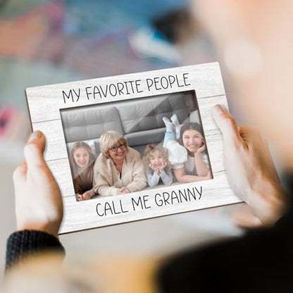 Granny Picture Frame, Grandma Photo Frame Wooden Picture Frame Granny Gifts for Grandma Grandmother, 4x6 Photo Frame for Tabletop Display, Home Office Desk Decor Shelf Display -08 - style: Granny