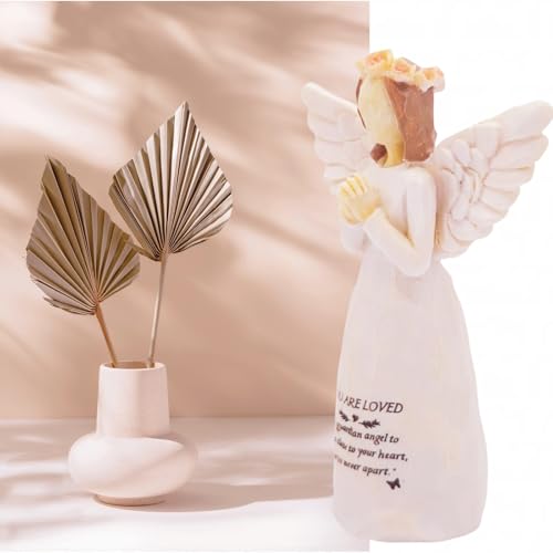 Sympathy Gifts for Loss of Loved One, 5.5" Praying Angel Surrounded by Love Memorial Gift for Loss of Dad Mom Grandmother, Angel Figurine for Bereavement Encouragement Remembrance(Sympathy-Figurine)