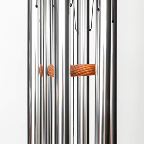 In Loving Memory 35-inch Windchime, Silver w/What we Have Once Enjoyed… - color: Silver