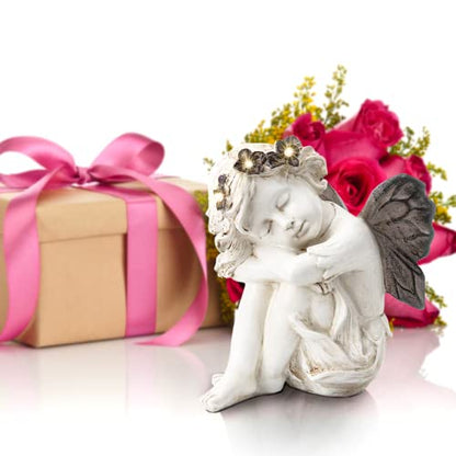 Solar Angel Statue Garden Decor,Garden Statues for Patio Yard Porch Lawn