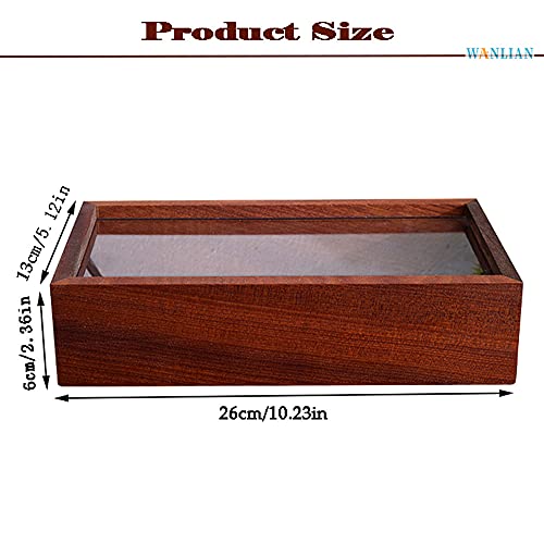 Shadow Photo Frame,Wooden Double-Sided High-Definition Plexiglass Storage Box, DIY Display Box, Suitable for Dried Flowers, Specimens, Handicrafts, Baby Souvenirs and Photos (Walnut Brown) - color: Walnut Brown