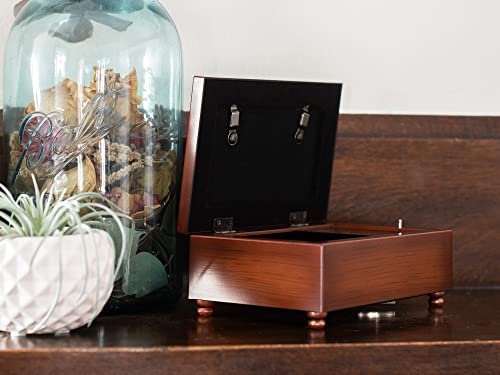 Cottage Garden Bereavement Memory Forever Heart Sympathy Rope Trim Jewelry Music Box How Great Thou Art