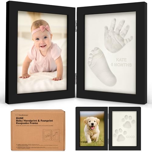 Baby Hand and Footprint Kit, Quick Dry Clay Newborn Keepsake (Onyx Black) - color: Onyx Black