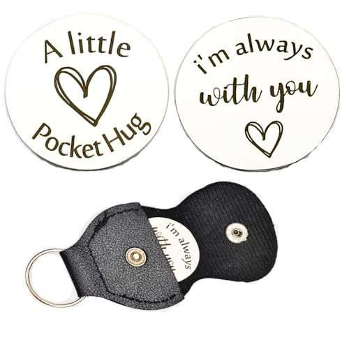 RFTWXHPN Pocket Hug Token Gift Keychain Christmas Birthday Gifts Long Distance Relationship Hug Tokens Keepsake Pocket Hugs - color: I'm Always With You