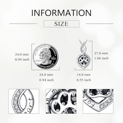 Butterfly/Dragonfly/Pet Paw/Tree of Life/Maple Leaf/Cross Urn Necklace for Ashes 925 Sterling Silver Cremation Pendant Jewelry Gifts for Women Mom - color: Pet Paw