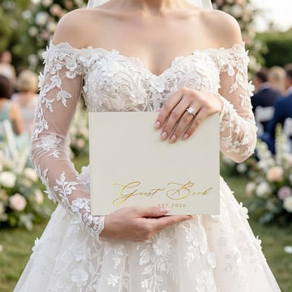 LITIVY Wedding Guest Book and Vow Book 2026
