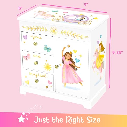 Giggle & Honey® Princess Musical Jewelry Box for Girls - style: Perfect Princess