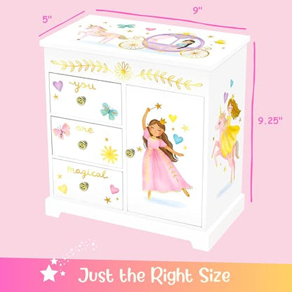 Giggle & Honey® Princess Musical Jewelry Box for Girls - style: Perfect Princess