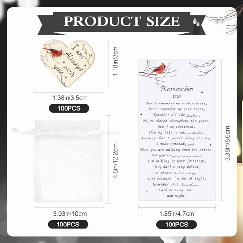 100 Sets Funeral Favors for Guests, Celebration of Life Decorations - size: 100PCS