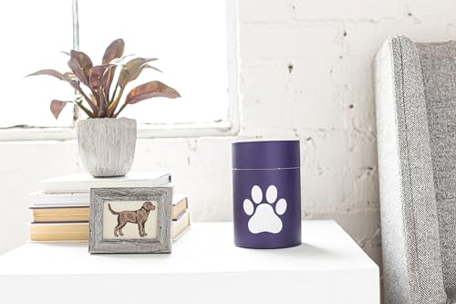 Large Paw Print Scattering Tube Pet Cremation Urn-Scattering Urn for Pet Ashes - size: Large