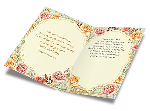 Assorted Religious Sympathy Cards 12 Pack, Prime Greetings, Made in America, Eco-Friendly, Thick Card Stock with Premium Envelope 5in x 7.75in, Packaged in Protective Mailer