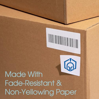4.25" X 5.5" Matte White Printable Shipping Labels | (100 Sheets, 400 Stickers) Large Address and Mailing Labels for Laser & Inkjet Printers - Spartan Industrial Template R023 - style: 400 Labels