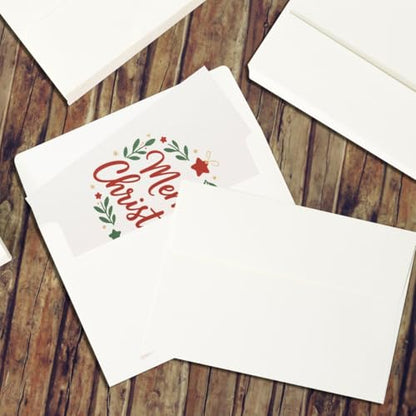 30 Sets A7 Cards & Envelopes 5x7, Cream White Folded Cards for Bridal RSVP - color: Cream White, size: 30 Pack A7 (5.31x7.28in) Cards and Envelopes