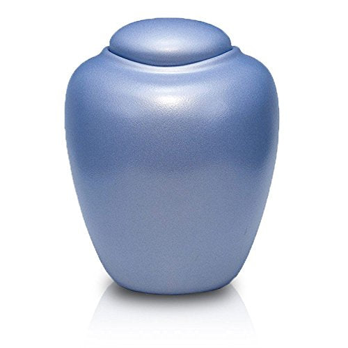 Aqua Paper Ideal for Water Burial - Extra Large - Holds Up to 200 Cubic Inches of Ashes - Blue Biodegradable Cremation Urn