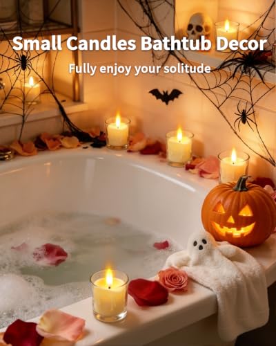 6 Pack Small Rechargeable Flameless Candles with Remote Timer - color: Ivory, size: 6 Pack