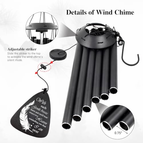 32“Memorial Wind Chimes for Outside - size: 32"Loved one