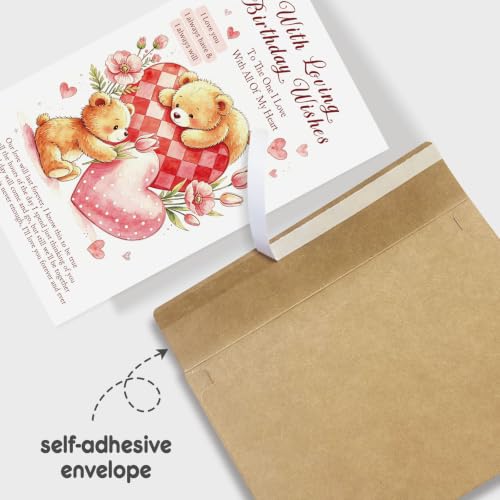 Romantic Birthday Card for Boyfriend Girlfriend Wife Husband, Loving Birthday Card for Loved One, Cute Beer Bday Cards for Him Her - color: The One I Love Birthday
