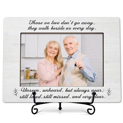 Memorial Photo Frame - Bereavement Wooden Tabletop Photo Frame With Stand - Sympathy Gifts - In Loving Memory