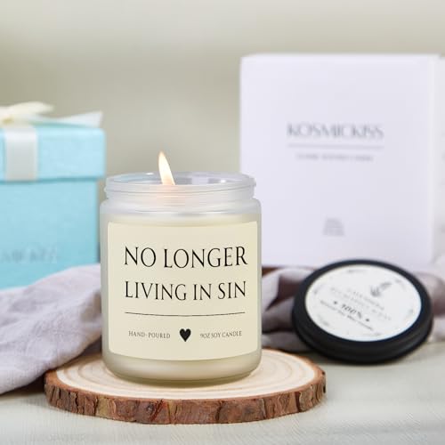 Wedding Gifts for Bride, 9 OZ Soy Wax Candle Bridal Shower Gifts - color: Wedding Gifts