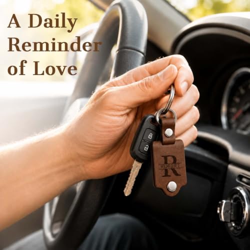 Custom Keychain with Picture, Personalized Photo Gift for Men