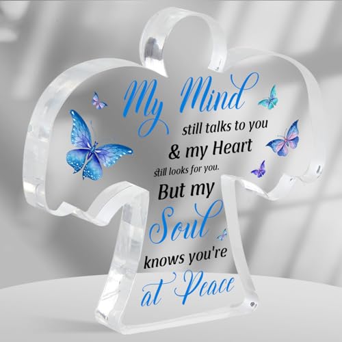 Condolence Gifts, Remembrance Gifts, Sympathy Memorial Angel Acrylic Decor Sign, Grieving Gift with Sympathy, Condolence Bereavement Sympathy Gifts for Loss of Loved One - style: 006