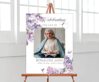 Celebration Life Sign, Custom Memorial Sign, In Loving Memory Sign, Funeral Welcome Sign, Celebration of Life Sign, Celebration Life Poster -13 - color: Backgrund#13