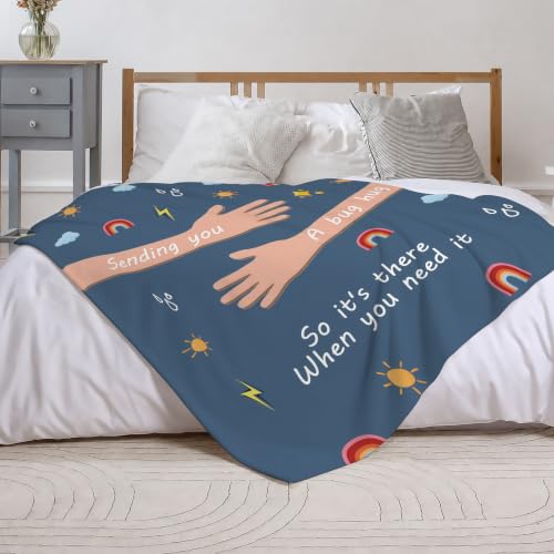 Birthday Inspirational Gifts for Women, Get Well Throw Blanket Hug Blanket - color: Hug