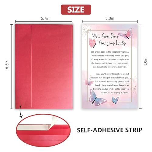 Heartfelt Appreciation Card for Women, Sentimental Birthday Gift for Wife Girlfriend, Friendship Card for Bestie Sister, You Are a Amazing Lady - color: You Are a Amazing Lady
