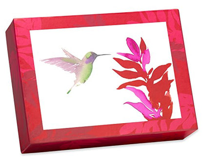 Papyrus Watercolor Hummingbird All Occasion Cards with Envelopes & Signature Seals, Blank Inside for Personalized Message (12-Count)
