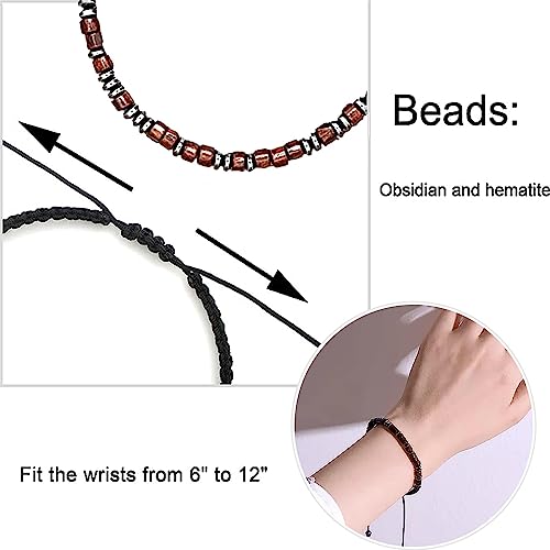 Hug from Heaven Morse Code Bracelet - Until We Meet Again, Black Hematite Beads for Men and Women - color: Hug from Heaven Bracelet